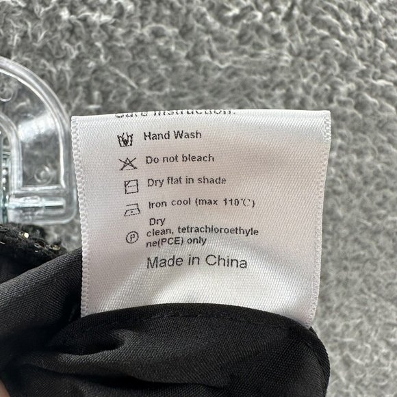 J. Inc Tube Skirt Women's Large Black Tweed Sequenced Tube Skirt Ladies L - Picture 8 of 15